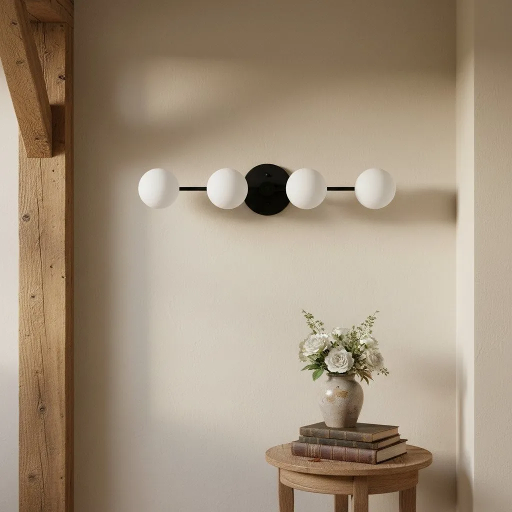 Glorica Glass Long Vanity Light - Modern Minimalist Wall Sconce Design KL1425