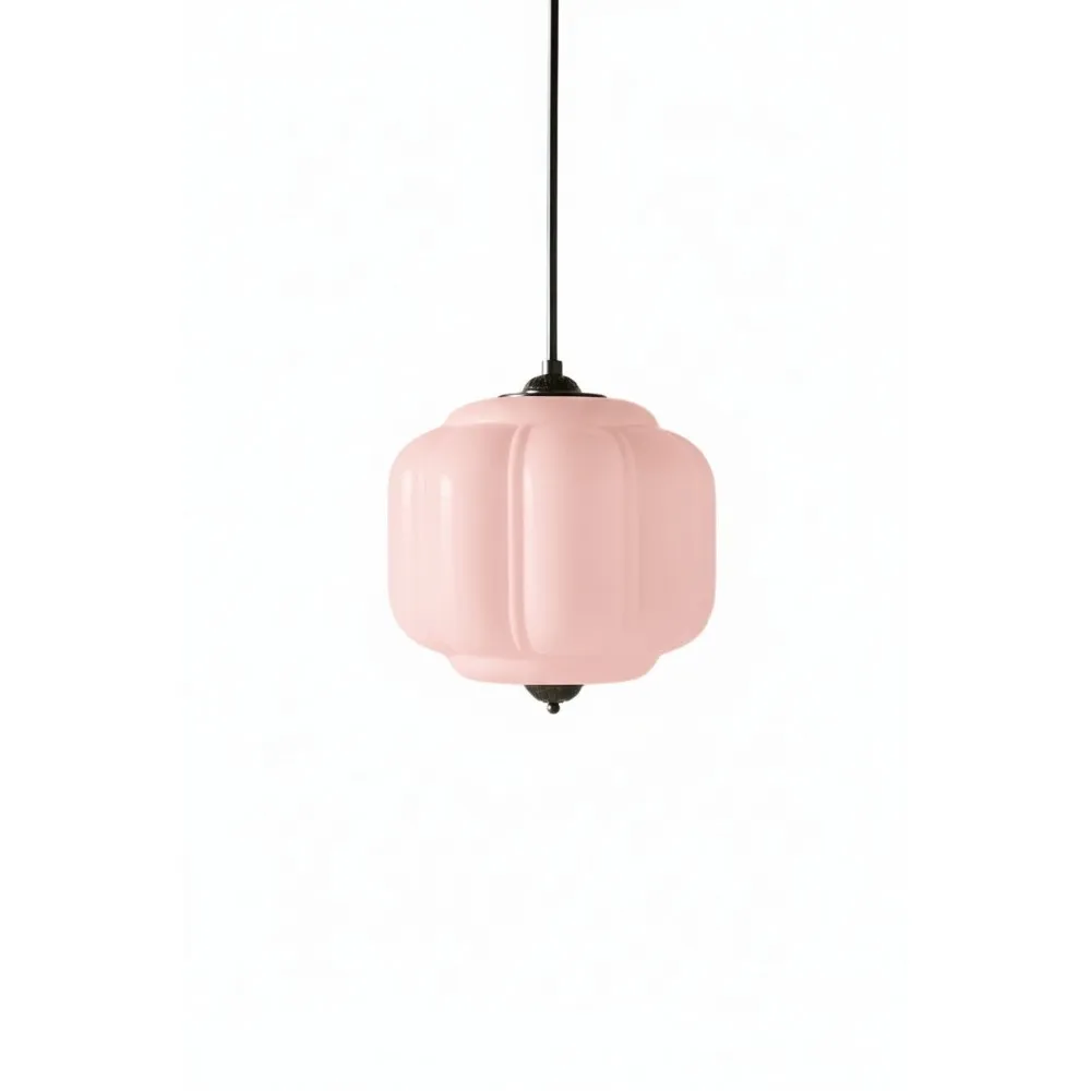 Vintage Eloise Opal Glass Pendant Light KL926