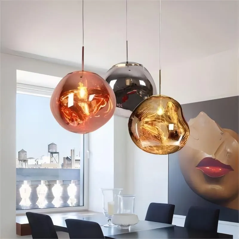 Modern Melt Pendant Light - Fluid Shape Acrylic Pendant Light for Kitchen