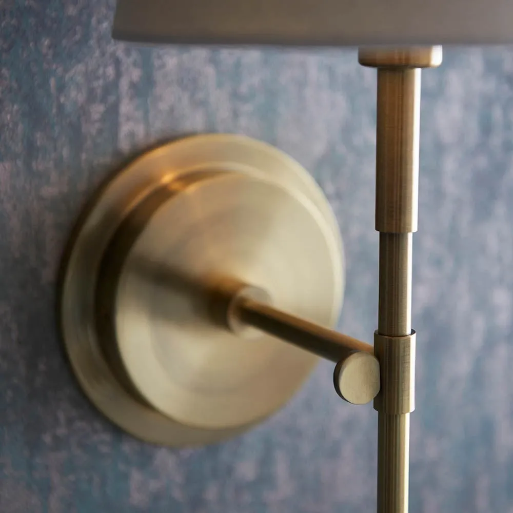 Cremaris Metal Wall Light with Fabric Shade - Timeless Sconce for Interior Lighting KL1973