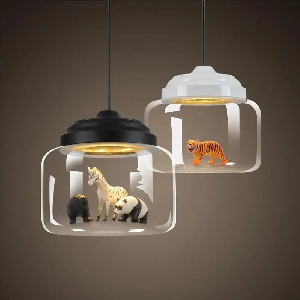 Decorative Little Zoo Glass Pendant Lamp KL05