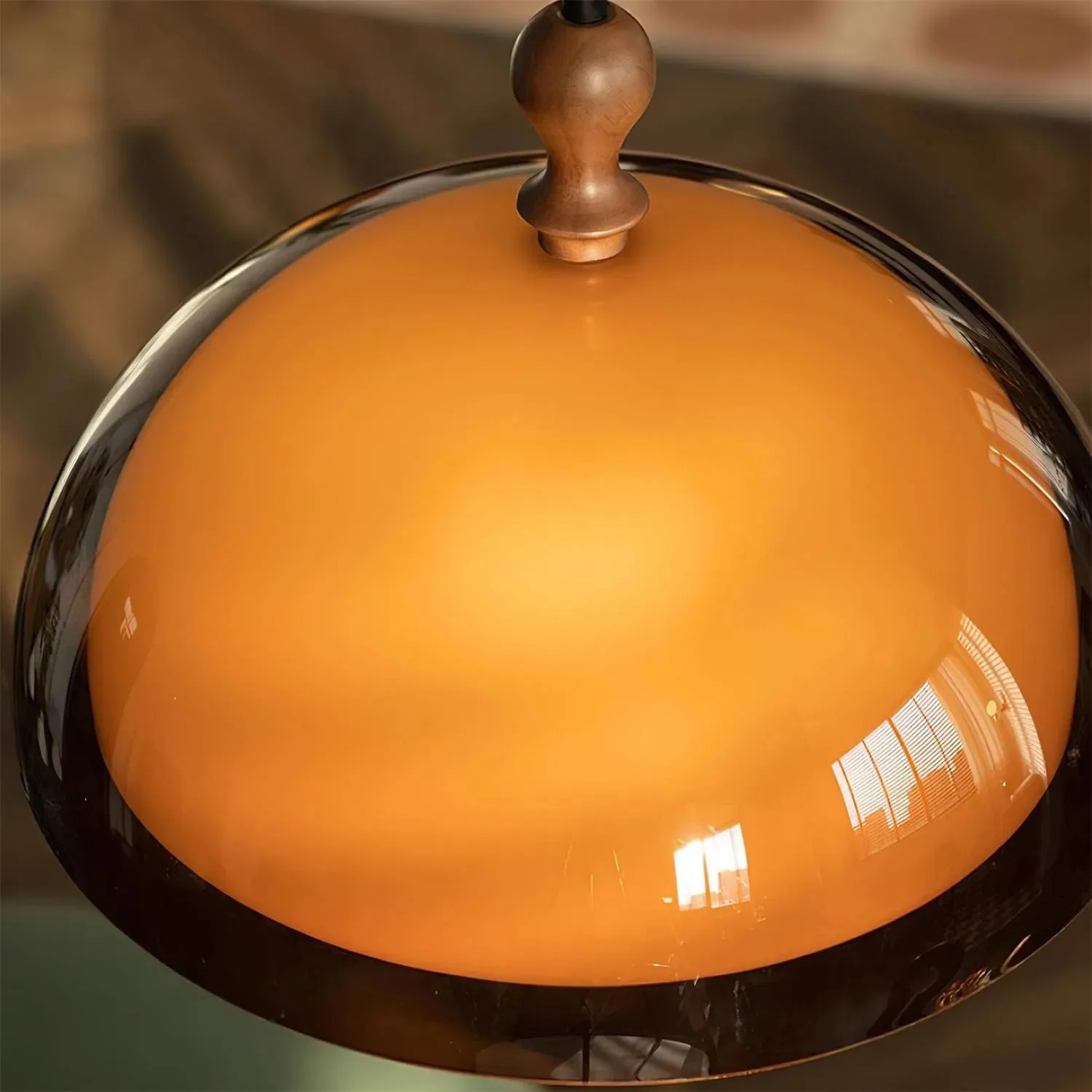 Afterglow Acrylic Dome Pendant Light - Medieval Pendant Lamp for Dining Rooms and Entryways KL2052