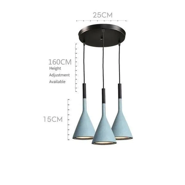 Aplomb Concrete Pendant Lamp - Minimalist Design Lighting for Dining Room and Office