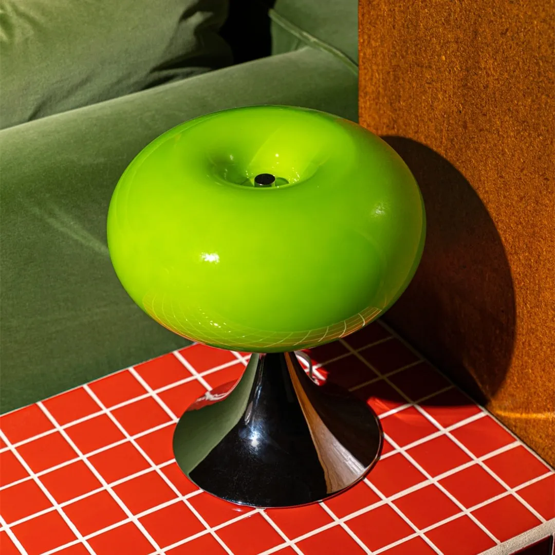 Lollora Apple Metal Glass Table Lamp - Soft Mood Lighting for Nightstand and Study KL128