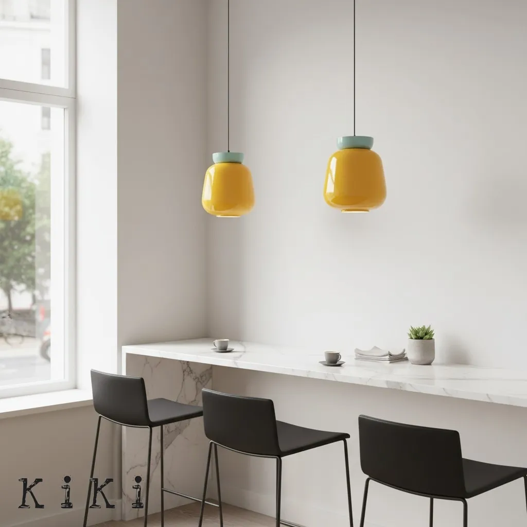 Fiesta Colorful Bowl Ceramic Pendant Light - Nordic Style for Dining and Kitchen KL1383