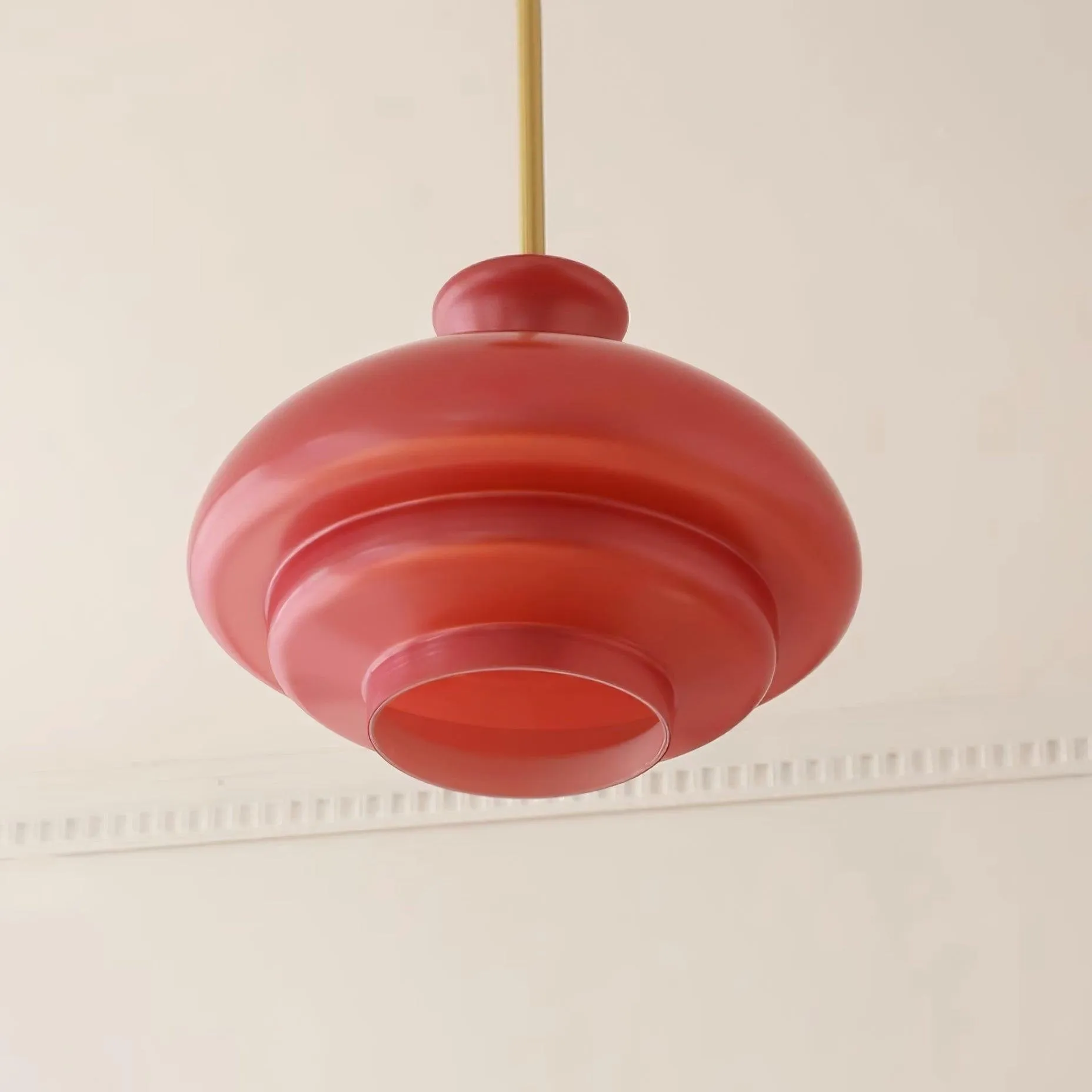 Halovita Elegant Metal Design Glass Pendant Lamp for Living Areas KL2136