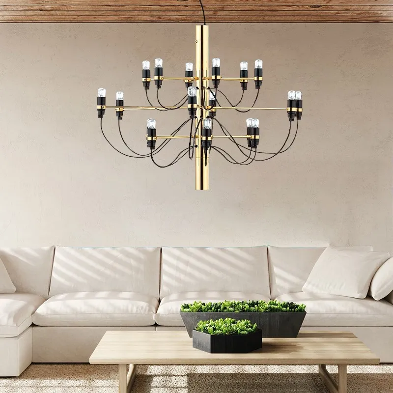 2097 Suspension Lamp - Sleek Multi-Head Chandelier For High Ceilings and Large Spaces