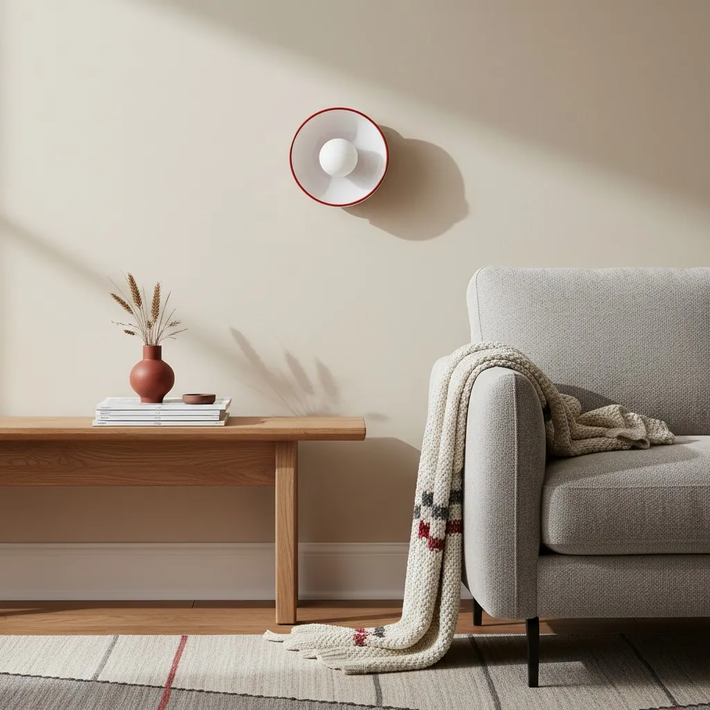 Kalo Round Glass Metal Base Wall Light Ceiling Light- Disc Orb Wall Sconce for Modern Interior KL922