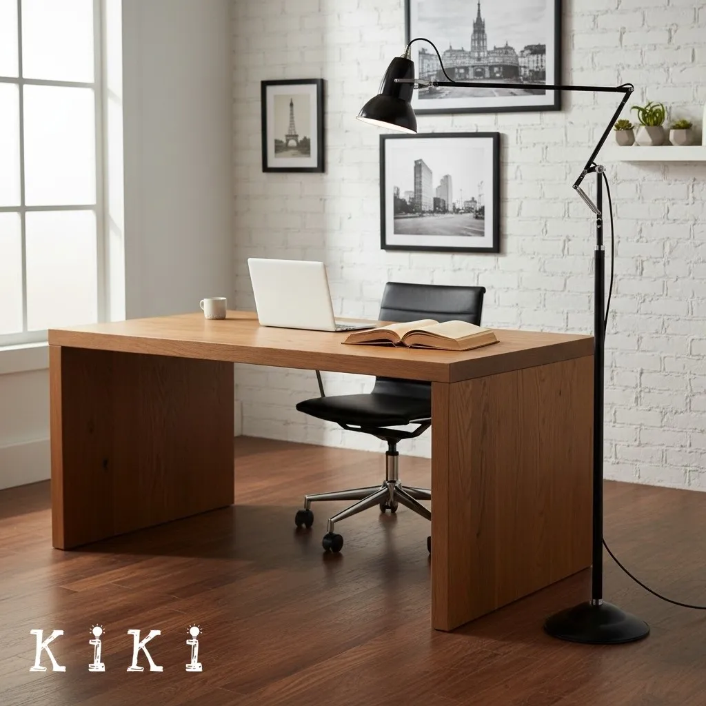 Modryx Modern Adjustable Floor Light - Swing Arm Floor Lamp for Reading Use KL2114