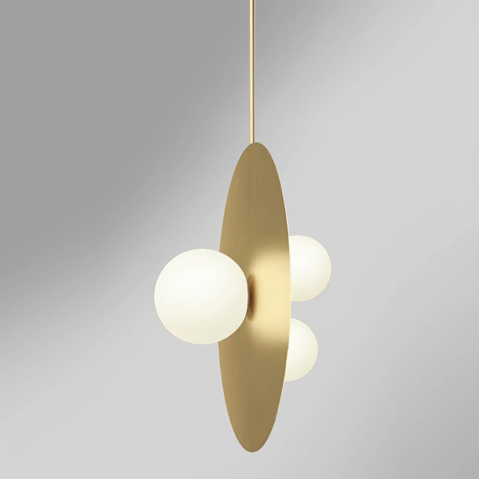 Metal Disc With Ball Pendant Light KL217