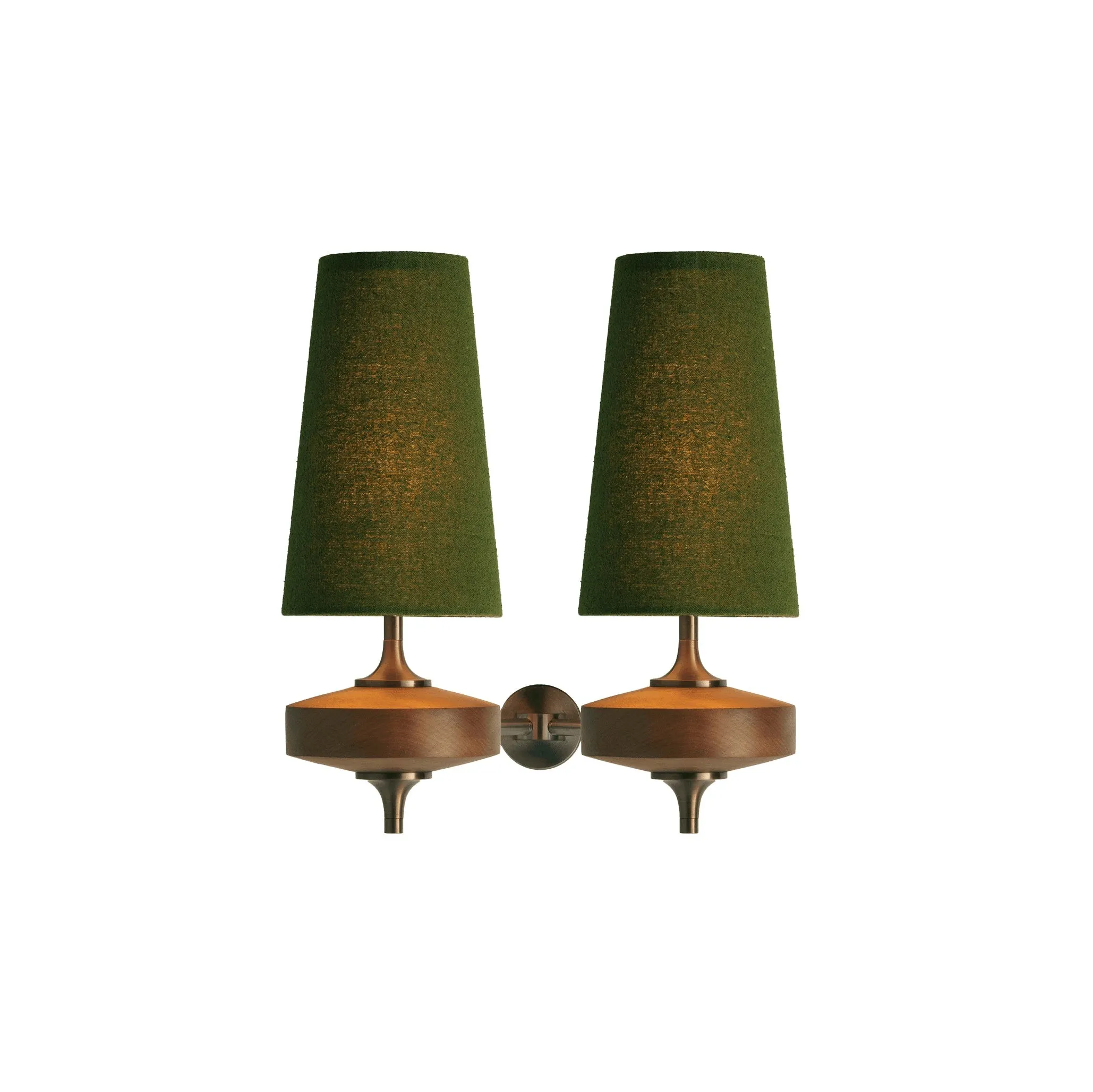 Hour Retro Fabric Shade Wall Sconce – Mid-Century Inspired For Vanity or Bedside KL1176