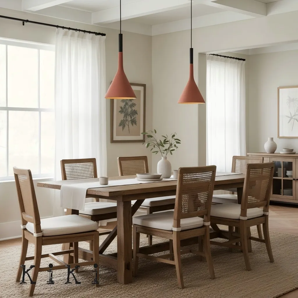 Aplomb Concrete Pendant Lamp - Minimalist Design Lighting for Dining Room and Office