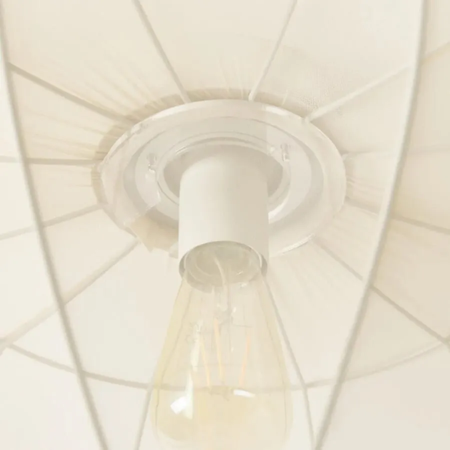 Lumifil Draped Mesh Ceiling Light - Boho Rustic Textured Shade Lamp for Living Room or Bedroom KL1707