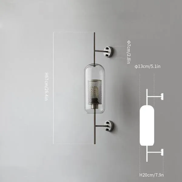 Chiswick Glass Wall Light