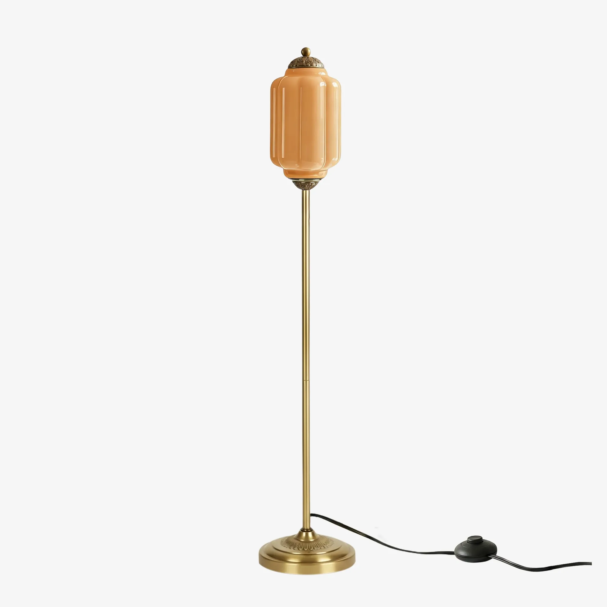 Eloise Artistic Textured Glass Floor Lamp - Elegant Lighting for Bedroom or Interior Space KL2330