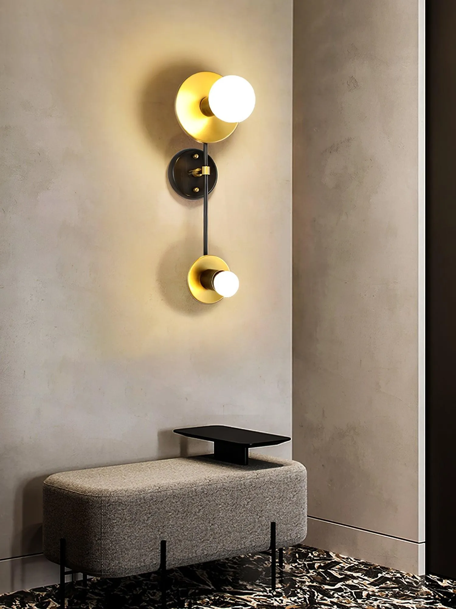 Simple Crystal Bubble Wall Light KL237