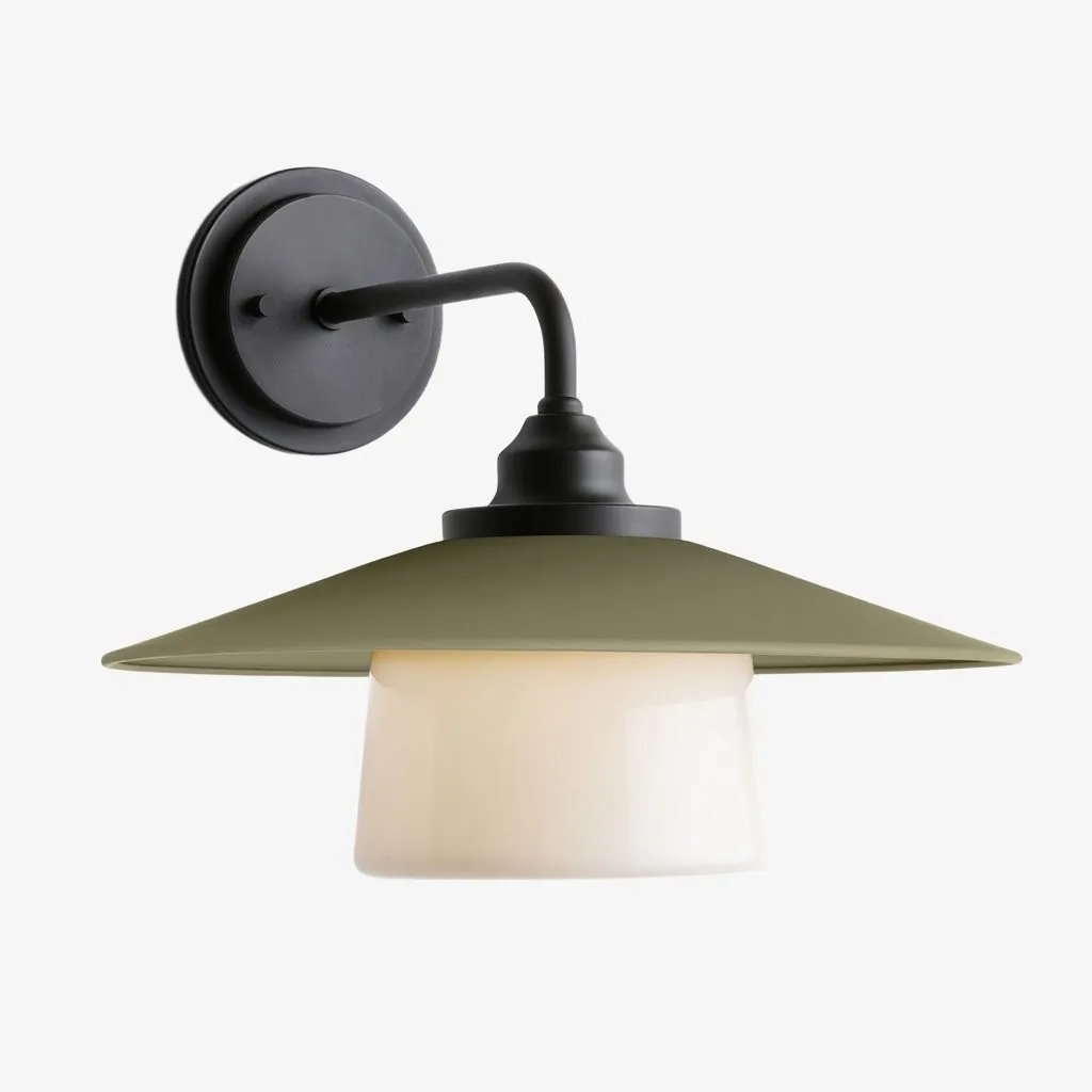 Cordax Utility-Inspired Wall Sconce - Metal and Glass for Indoor Outdoor Decor KL2030