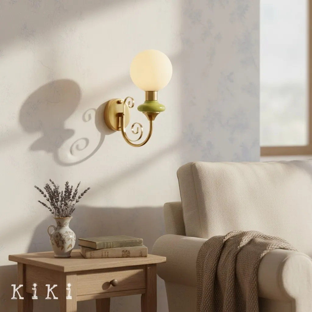 Noirvex Glass Ball Wall Light - Refined Design Sconce for Bedrooms and Lounge Areas KL2138