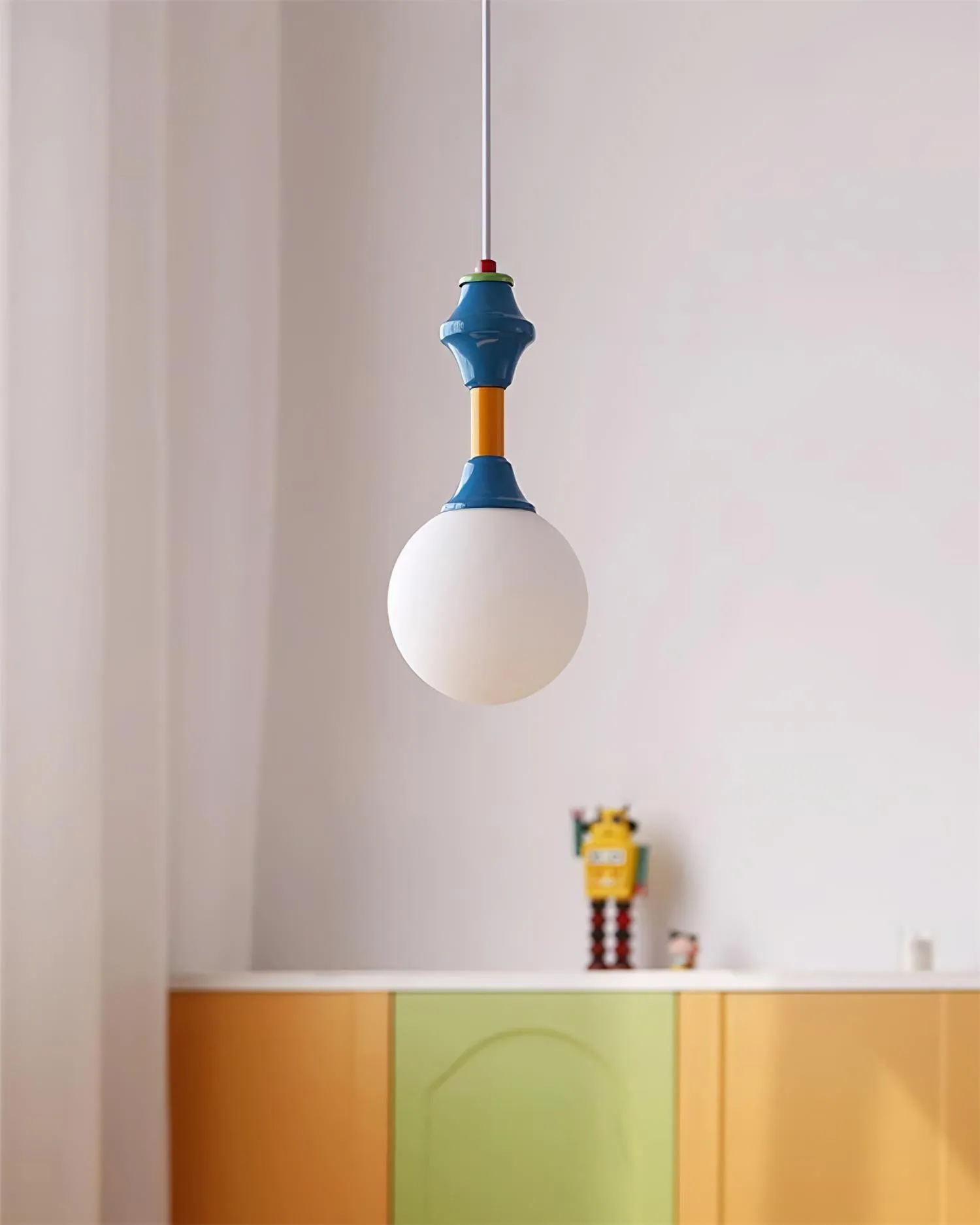 French Blue And White Atmosphere Pendant lamp KL676