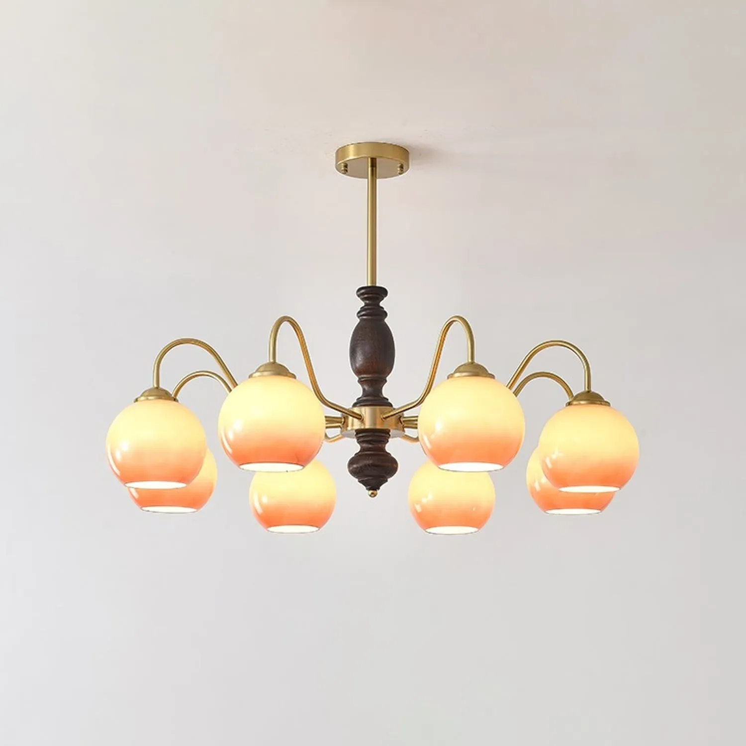 French Medieval Style Caramel Orb Chandelier KL279