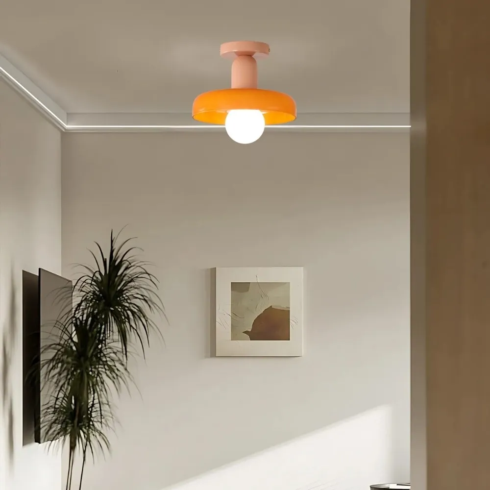 Bauhaus Macaron Glass Disc Ball Ceiling Light KL919