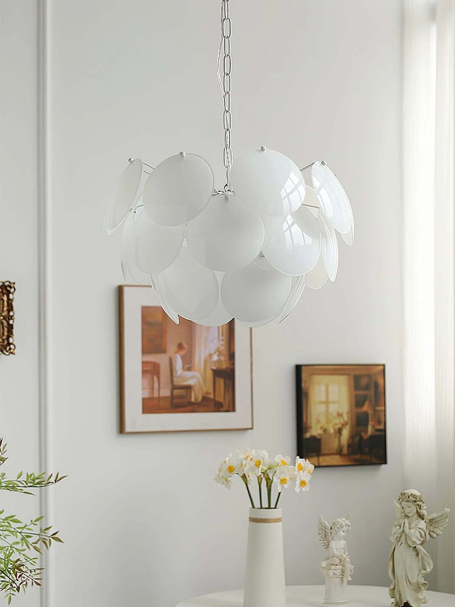 Luxury Fashion Luminous Petal Glass Chandelier KL472