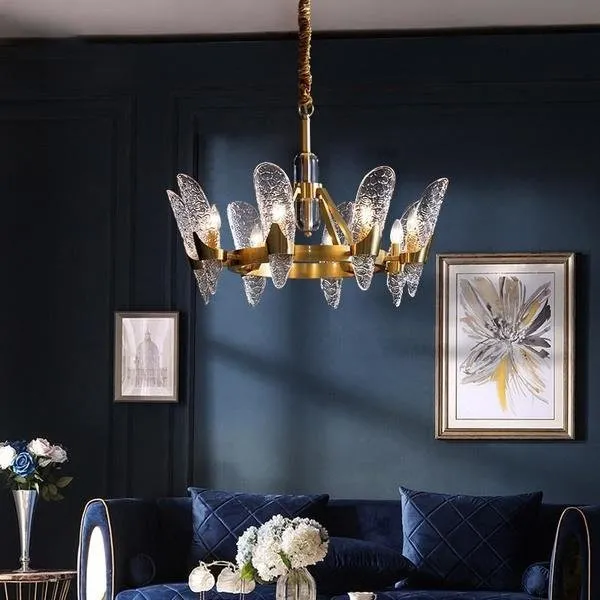 Modern Cystal Chandelier/Brass