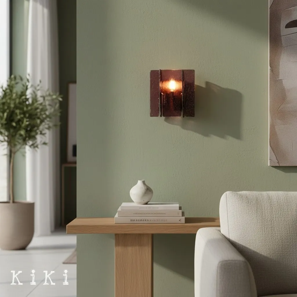Lumiridge Wall Sconce - Modern Minimalist Metal and Glass Light for Living Room KL2133