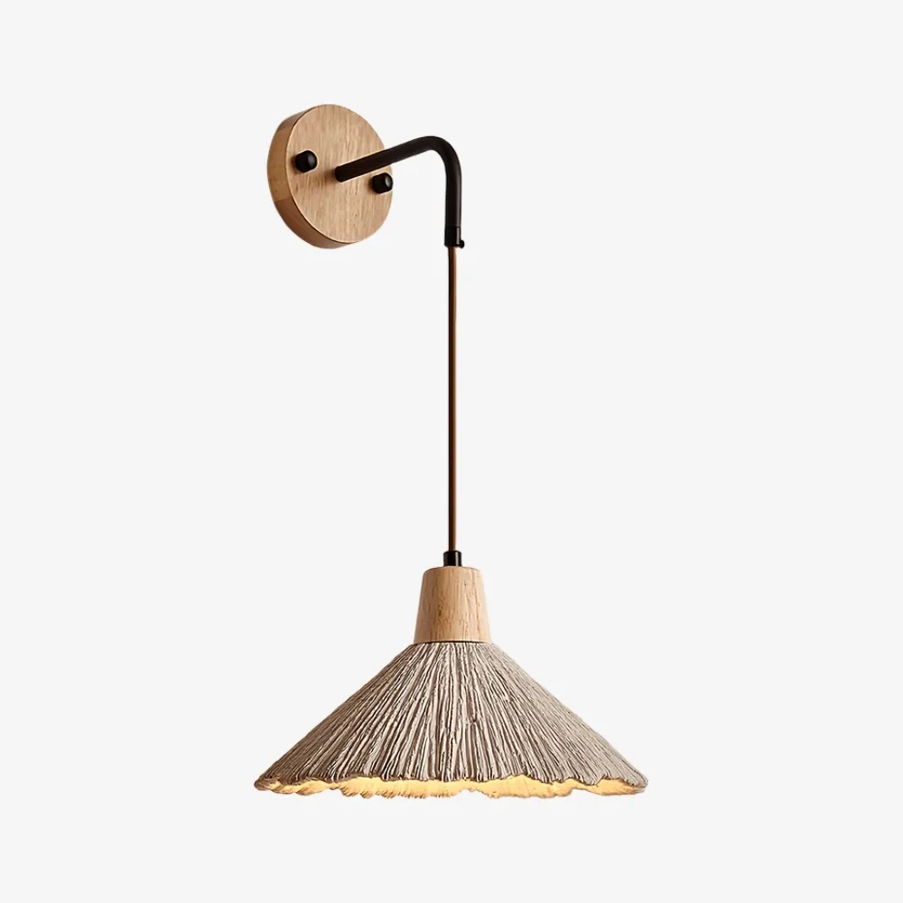 Solaraeon Microcement Minimalist Concrete Wall Sconce - Indoor Accent Lighting for Living Room KL2293