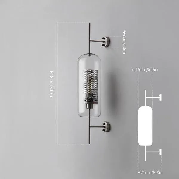 Chiswick Glass Wall Light