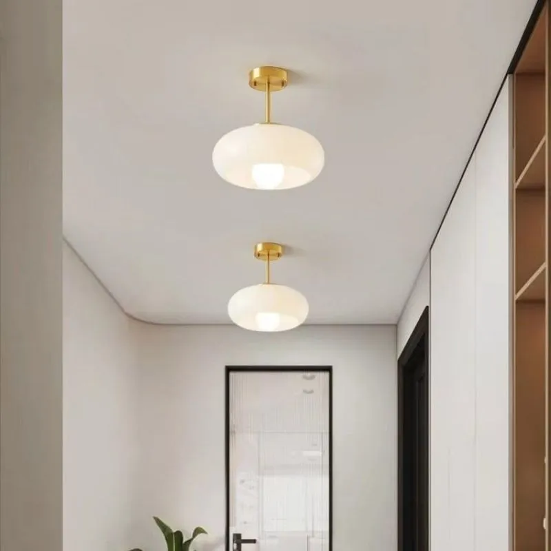 Bauhaus Style Vintage Glass Ceiling Light KL49