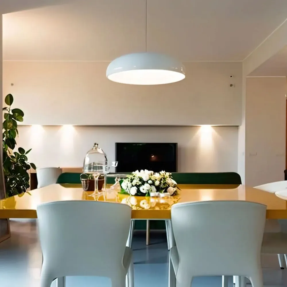 Pangen Dome Pendant Light - Modern Colorful Pendant Lamp for Living Room and Dining Space