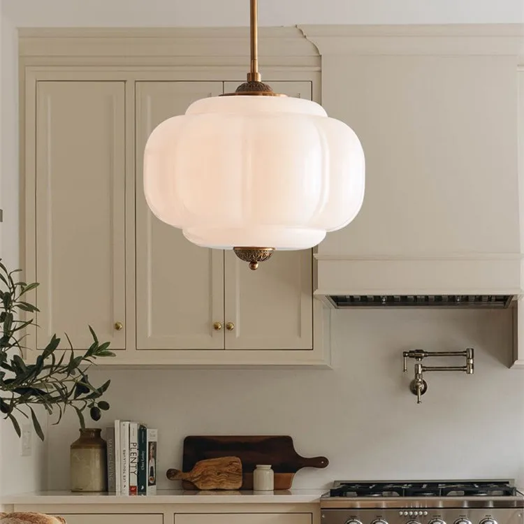 Retro Glass Eloise Pendant Light For Kitchen Island KL801
