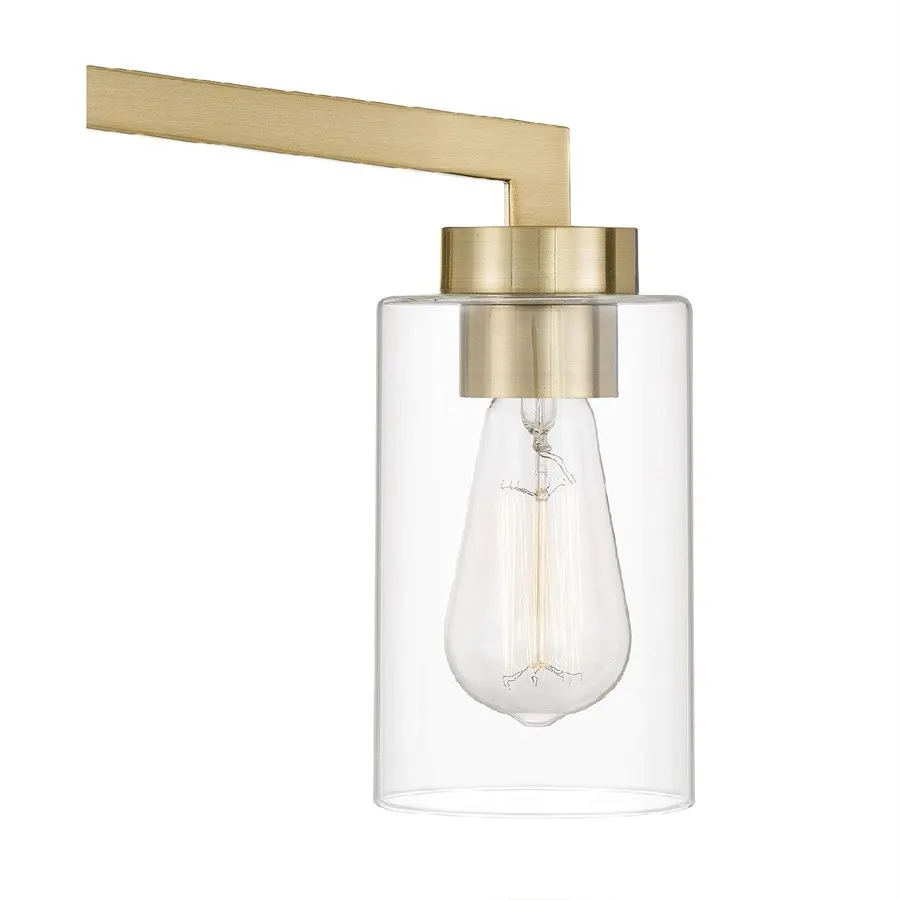 Industrial Cylindrical Brass Wall Lamp For Bathroom KL77