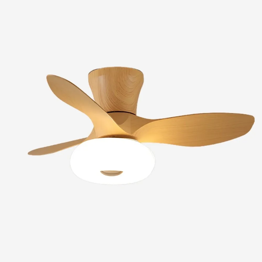 Cream Style Ultra Quiet Led Ceiling Fan For Bedroom KL948