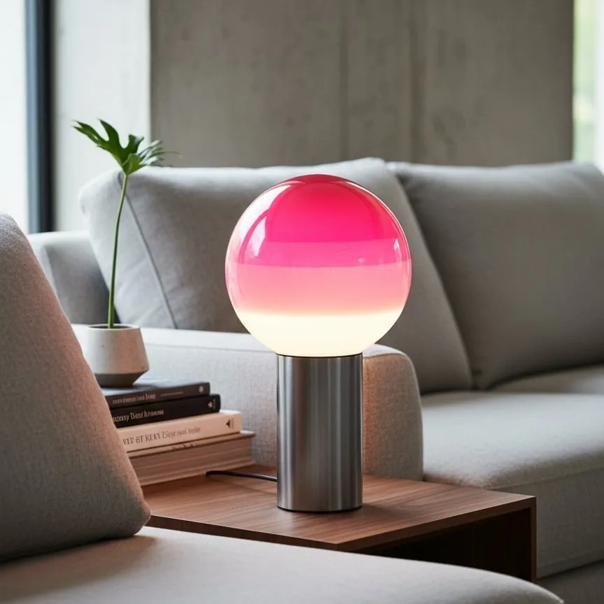 Tintelle Sphere Desk Lamp - Modern Style Table Lamp with Glass Shade KL2093