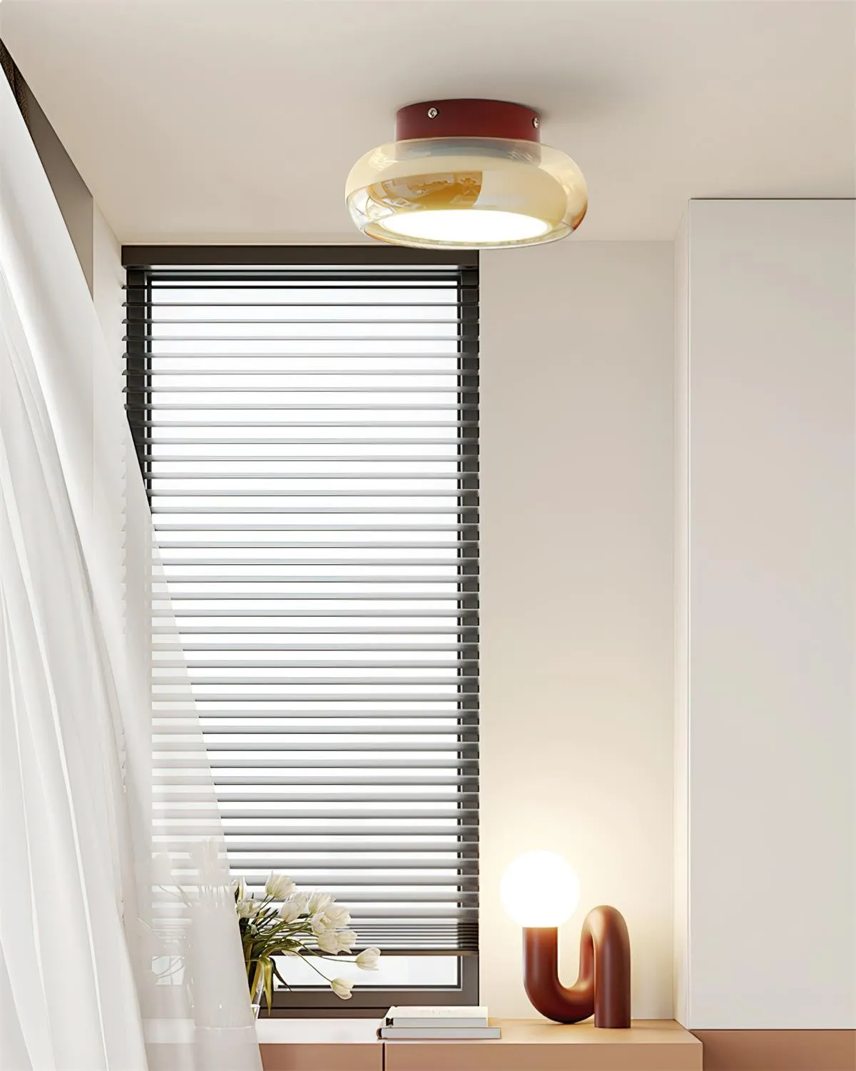 Atmospheric Simple Double Disc Ceiling Light KL631