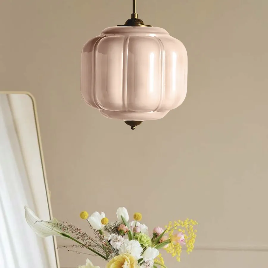 Vintage Eloise Opal Glass Pendant Light KL926