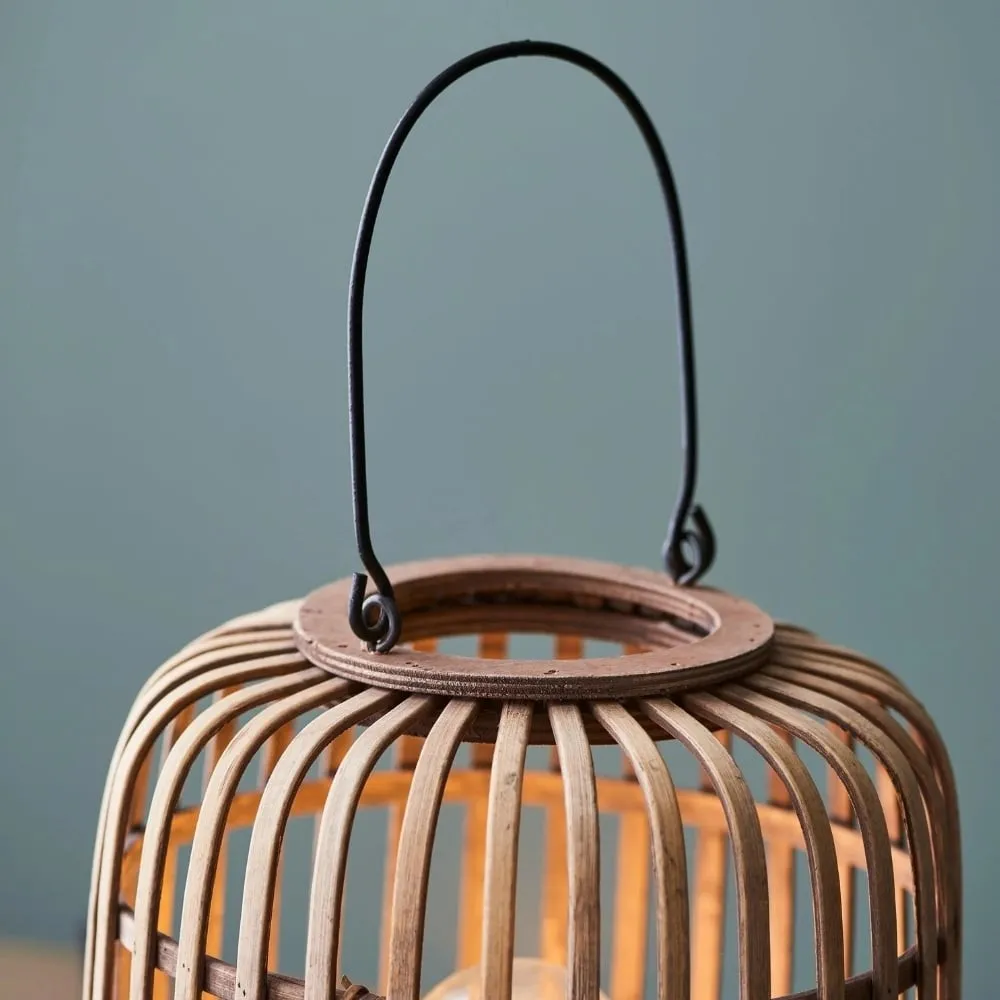 Yumeko Ambient Table Lamp - Open Bamboo Cage Design Stylish and Eco Friendly for Living & Bedroom KL1942