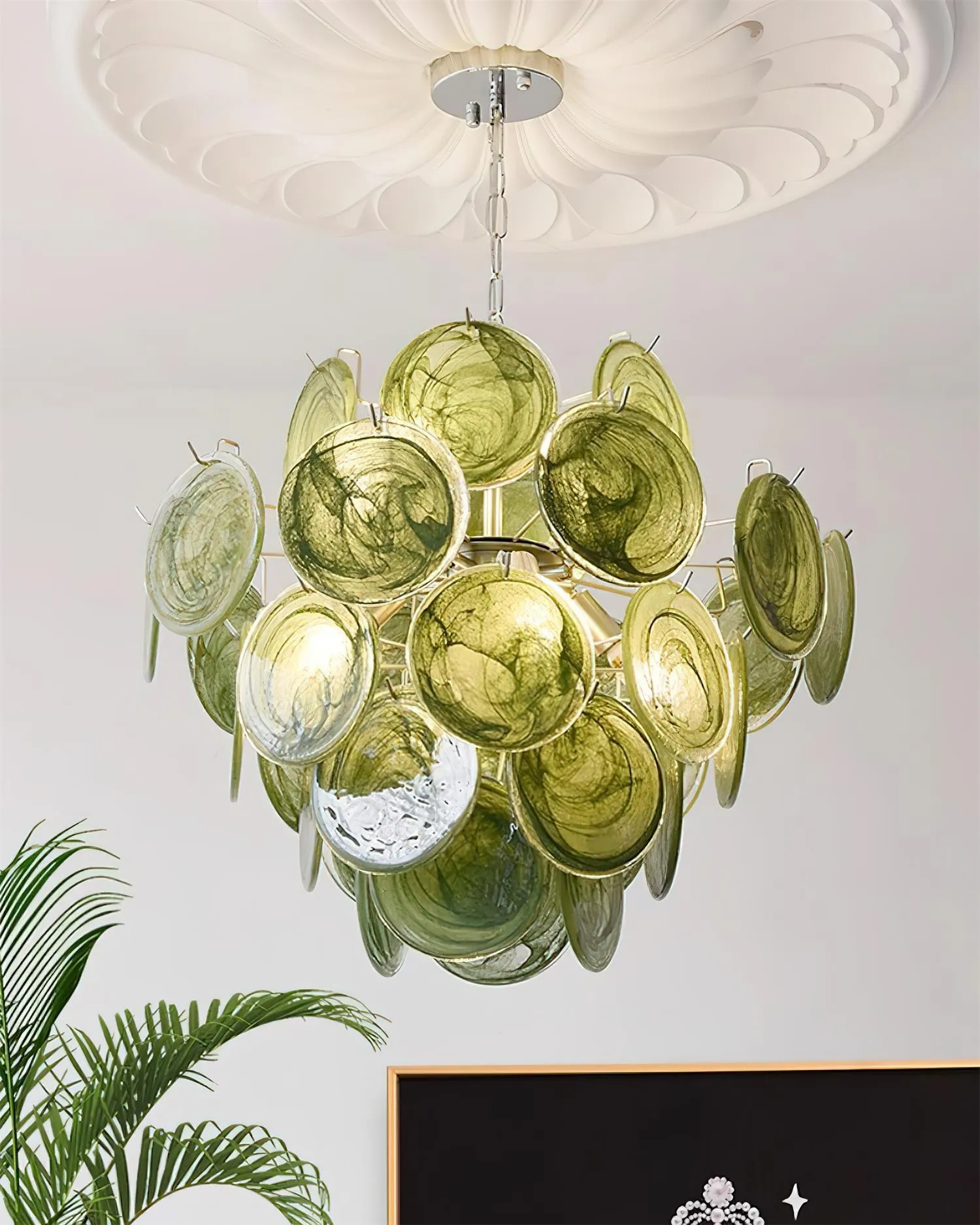 Neuvy Glass Chandelier D80