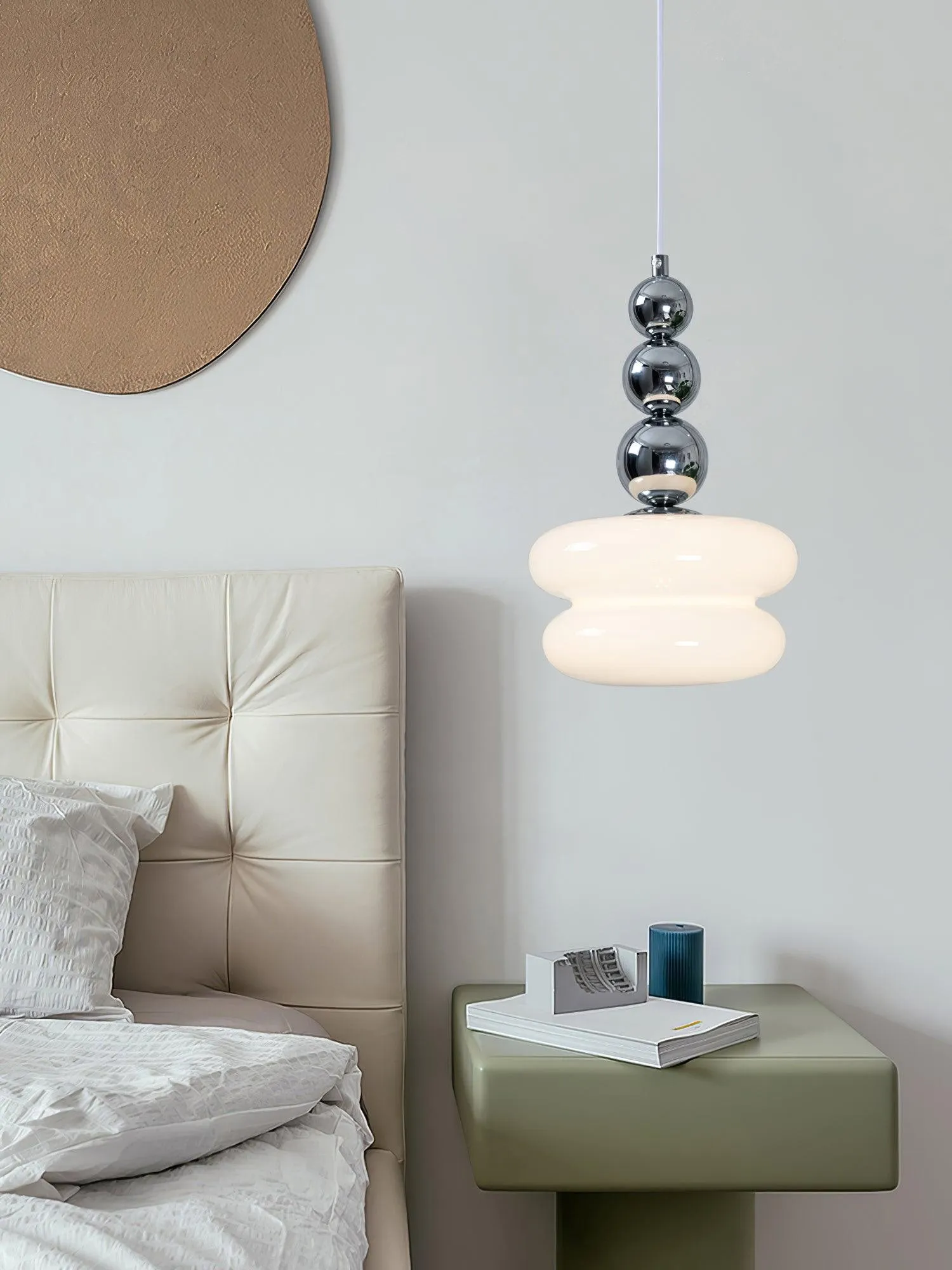 Contemporary Nordic Glass Ball Hoist Pendant Light For Living Room KL508