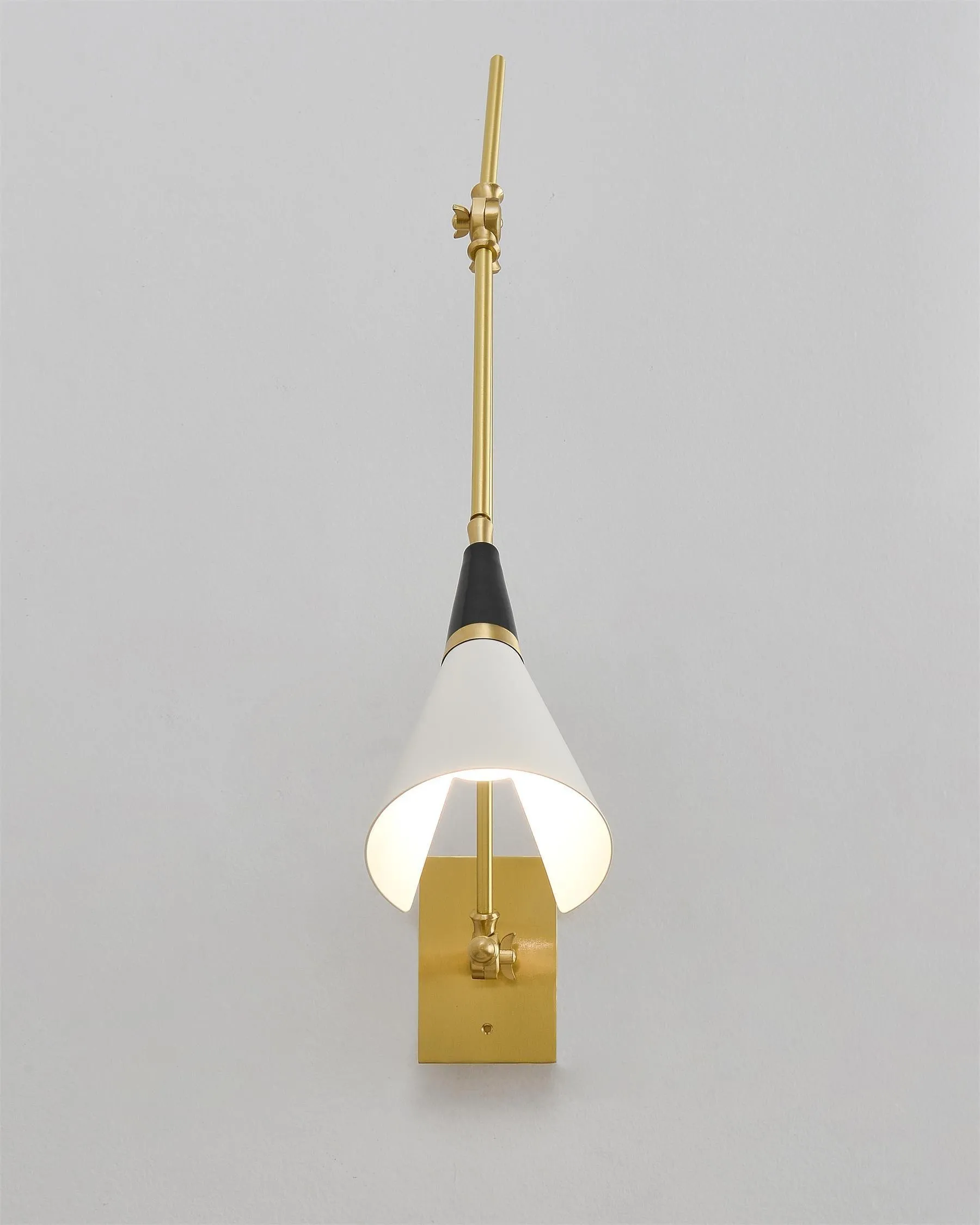 Vintage Metal Adjustable Swing Arm Wall Lamp KL842
