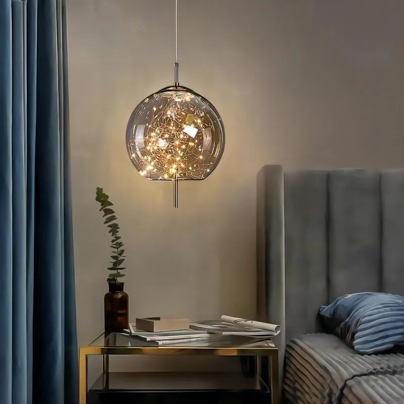 Scandinavian Cylinder Oval Glass Pendant Light KL320