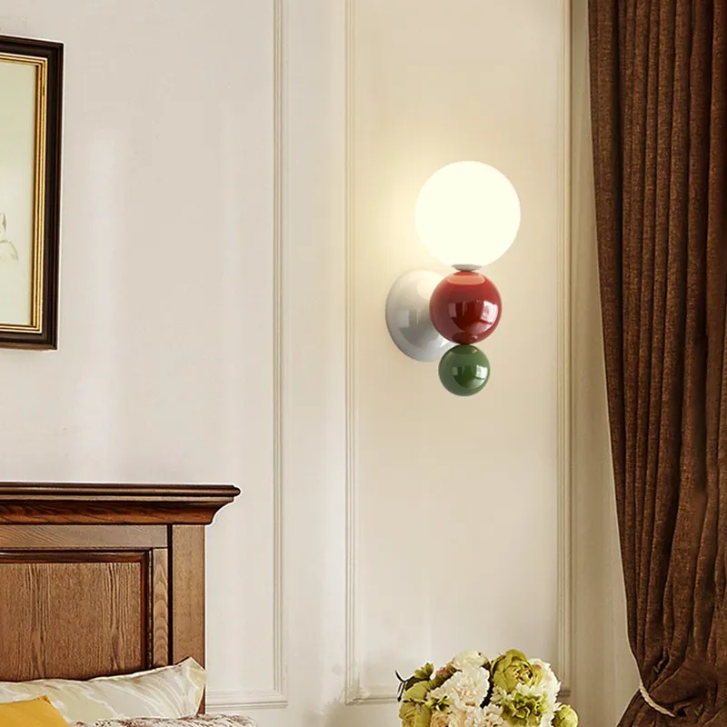 Cream Style Globe Bubble Wall Sconce KL109