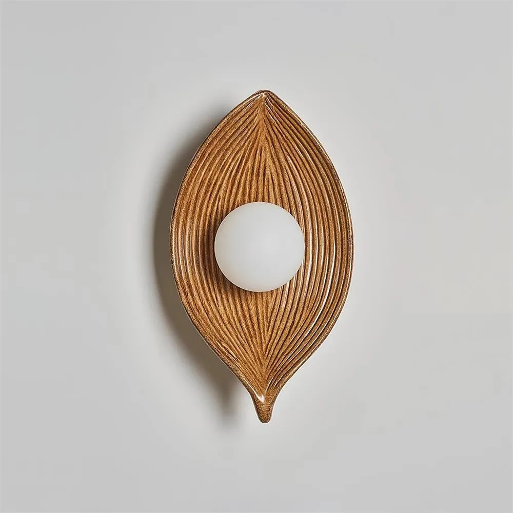 Contemporary Nordic Leaf Resin Wall Light KL445