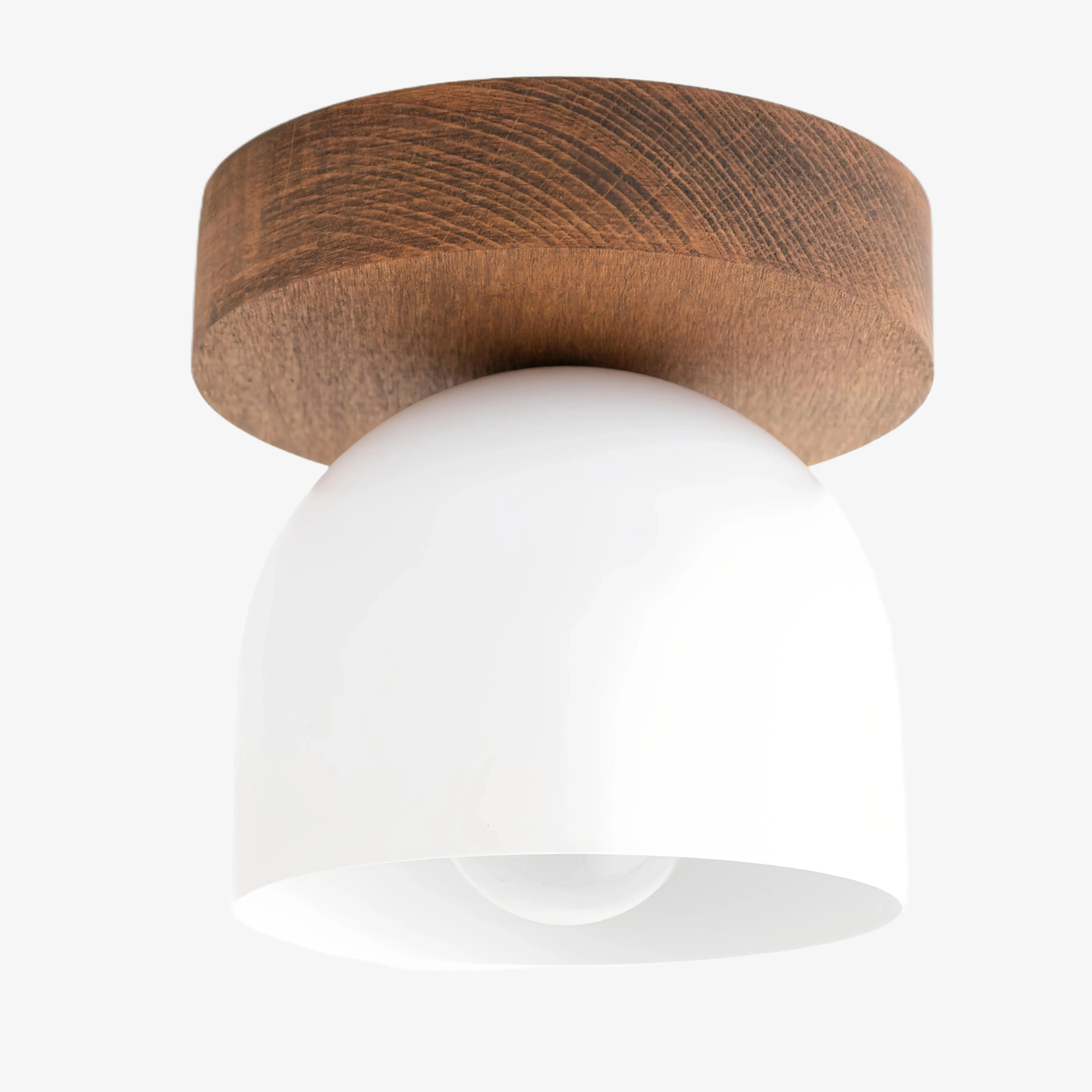 Metio Dome Modern Rustic Ceiling Light - Wooden and Metal Fusion KL1501