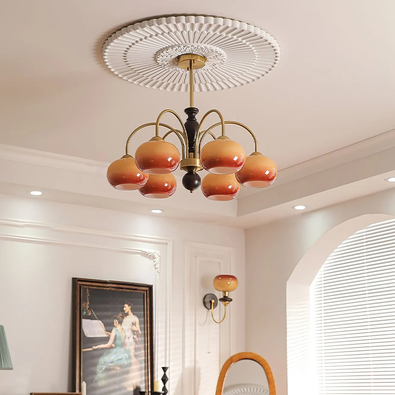 Retro Bauhaus Arch Chandelier KL218
