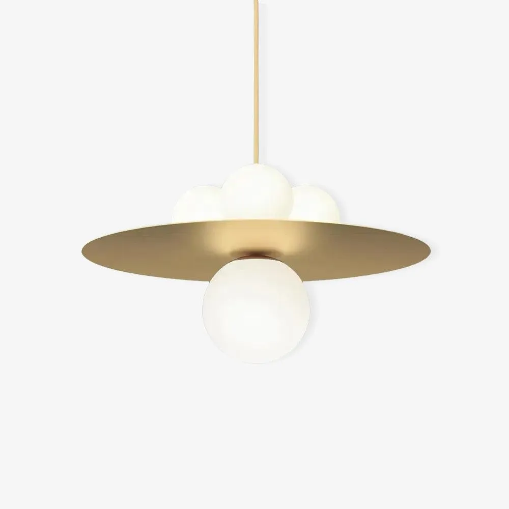 Metal Disc With Ball Pendant Light KL217