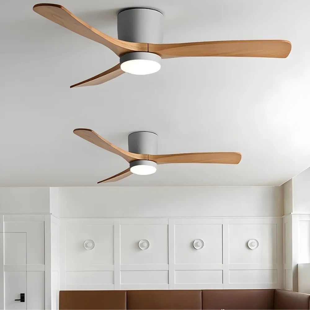 Modern Quiet Wooden Ceiling Fan Light KL930