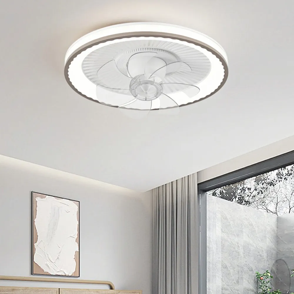 Modern Round Led Low Profile Ceiling Fan Light KL938